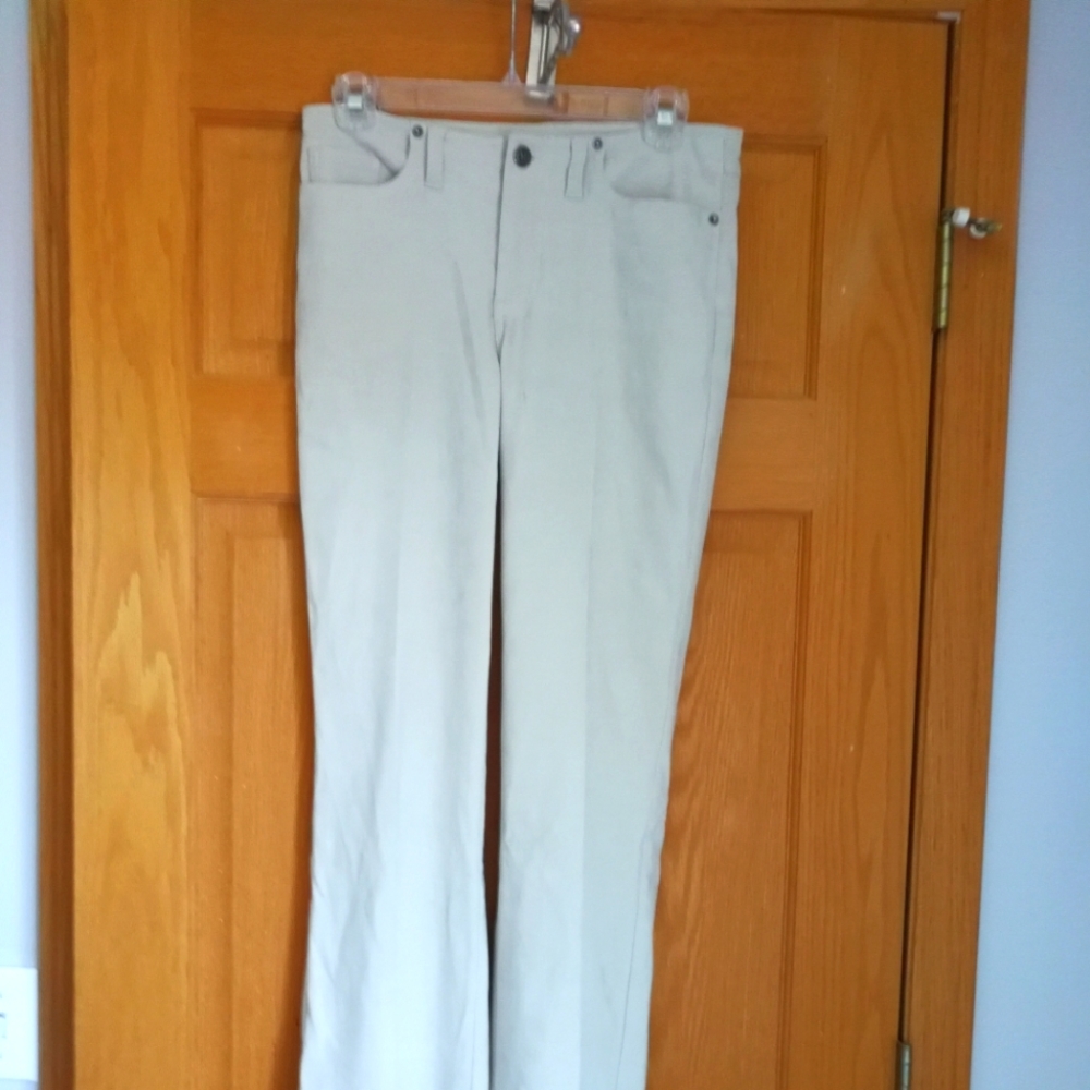 White boot cut pants stretchy fit size juniors 3
